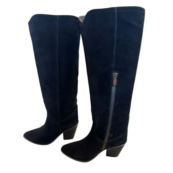 Blondo Women's Waterproof Knee High Western Boots Black Size 7.5 - Picture 2 of 8